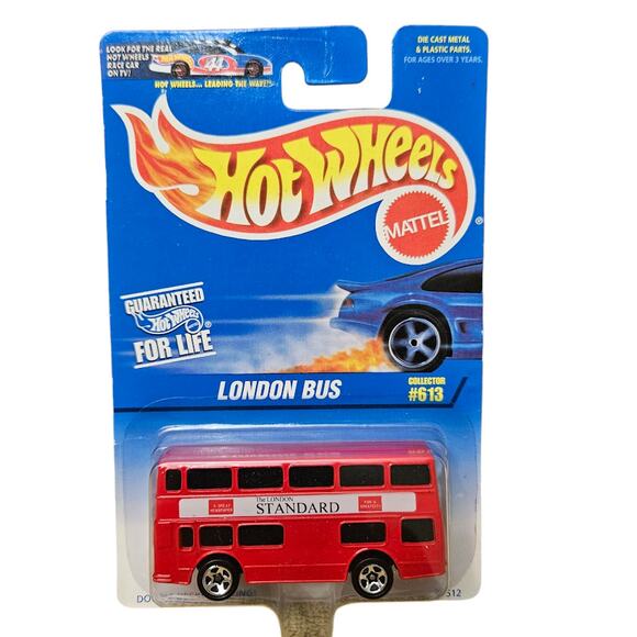1997 London Bus Double Decker Red Bus Collectors‎ #613 Hot Wheels World Die Cast - Picture 1 of 6
